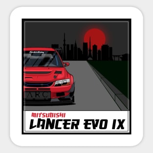 Mitsubishi Lancer Evolution evo 9, IX, JDM Car Sticker